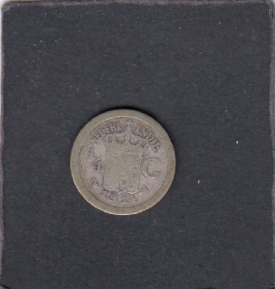 Beschrijving: 1/4 Gulden 